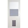 LARSON 20 Pet Highview 32-in x 81-in White Wood core Reversible Hinge ...