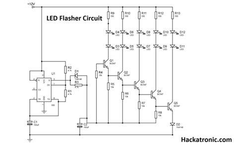 LED Flasher Circuit 的图像结果