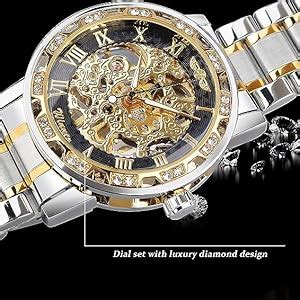 FORSINING Steampunk Skeleton Automatic Mechanical Men's Watch