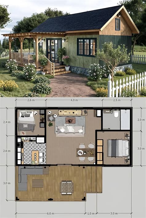 Pin by Debra Smith on Tiny Home Plans | Small house blueprints, House ...