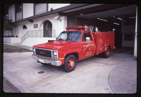 Fire Apparatus Slide 1991 LACFD Palos Verdes Estates 89 GMC Paramedic ...