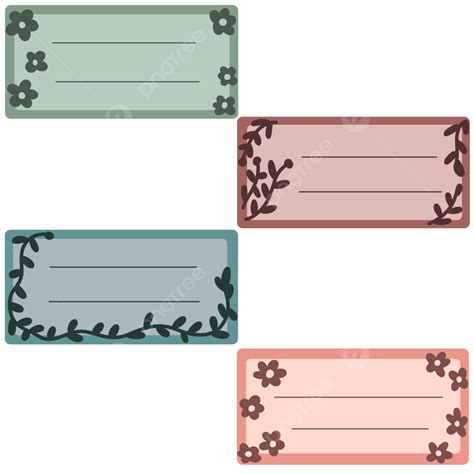 Cute Name Tag PNG Transparent, Cute Name Tag With Warm Color, Name Tag ...