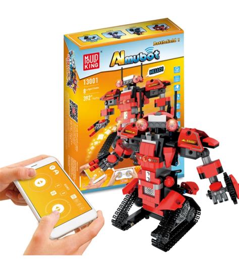 Image result for Coo Doo Almubot Building Robot Set RemoteApp Controlled Coding Walking Robot Kit