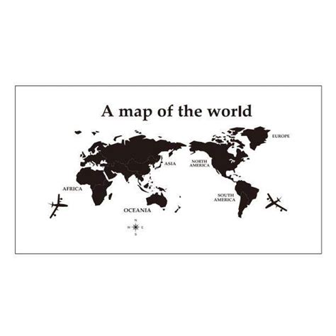 World Map Wall Decal Sticker 的图像结果