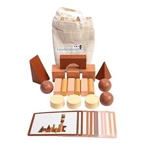 Buy Excellerations Engineered Blocks - 22 Pieces in Natural Colors ...