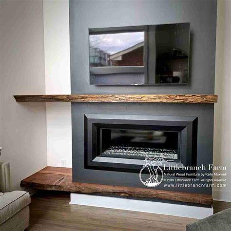 Rustic Fireplace Mantels | Fireplace mantel | Littlebranch Farm
