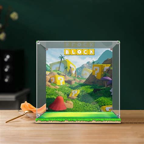 Buy LMTIC Acrylic Display Case for Lego 64 Question Mark Block 71395 ...