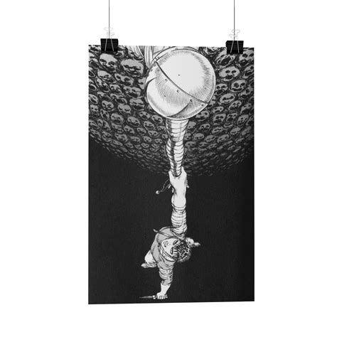 Guts Hanging Black & White Metal Poster – The STATIC Store