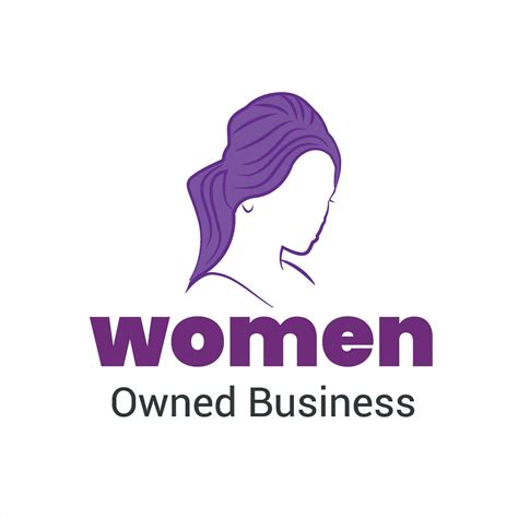 Women Owned Logo. Women Owned vector logo design. Women Owned business logo, Women owned badge ...