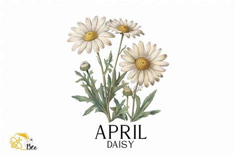 Birth Month Flower Png, April Graphic by Bee.design · Creative Fabrica