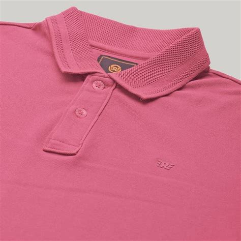 SOLID PREMIUM PUFF LOGO POLO - OLD ROSE