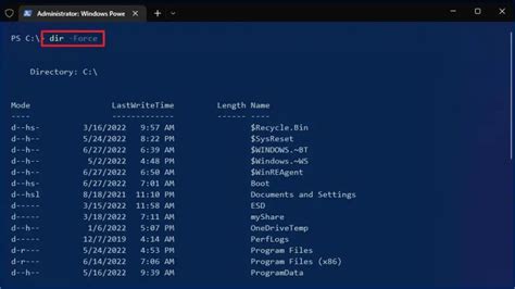 Image result for Show Hidden Files I PowerShell