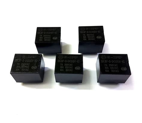 5pcs 5volt Dc Relay 5 Pin Sugar Cube Pcb Mount | Desertcart INDIA