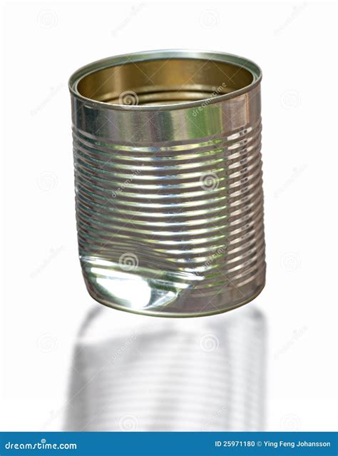 Dented tin can stock photo. Image of opened, dented, white - 25971180