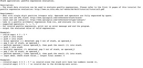 Image result for Postfix Expression to Expression Tree Using Struct Stack