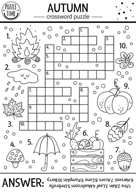 Autumn Crossword Puzzle