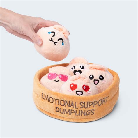 Emotional Support Dumplings: Cuddly Food Plushies – Relatable