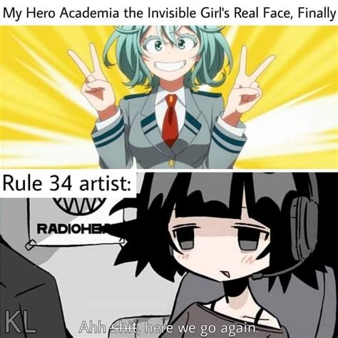 My Hero Academia the Invisible Girl's Real Face, Finally Rule 34 artist ...