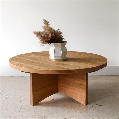 Round Wooden Coffee Table
