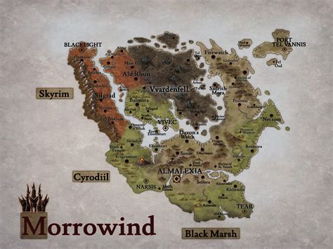 Elder Scrolls Morrowind Map Morrowind Minecraft Maps | Planet