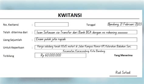 Contoh Kwitansi Jual Beli Motor: Panduan Lengkap dan Download Gratis!