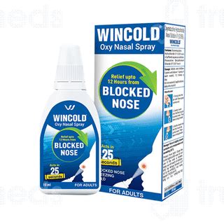 Wincold Oxy For Adults Nasal Spray 10ml - Uses, Side Effects, Dosage ...