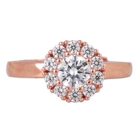 Buy GIVA 925 Sterling Silver Rose Gold Anushka Sharma Solitaire Spin ...