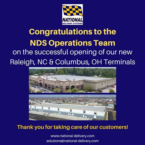 National Delivery Systems, Inc on LinkedIn: #nds #thankyou #raleigh # ...