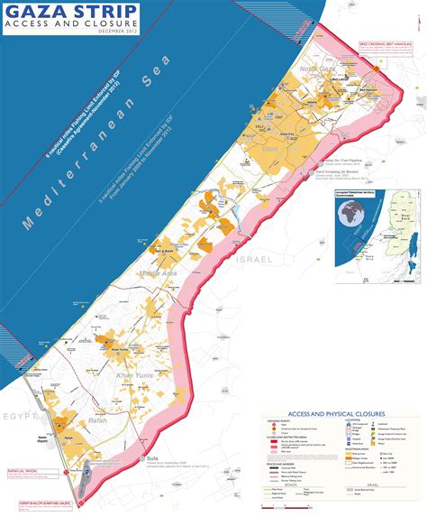 Maps of Gaza Strip | Detailed map of Gaza Strip in English | Road map of Gaza Strip ...