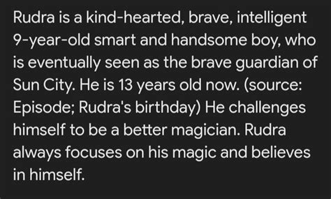 write a few sentences about Rudra cartoon (Rudra boom ck ck boom ...