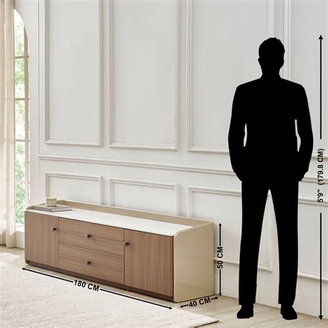 Buy Ivy TV Unit - Walnut from Home Centre at just INR 42999.0