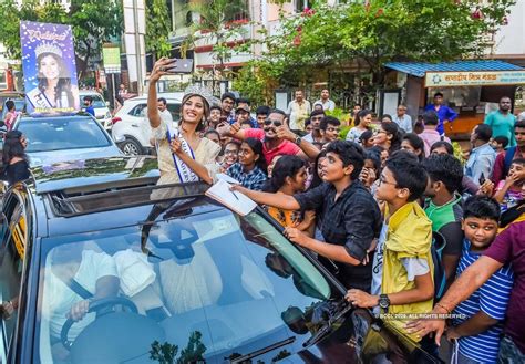 Yamaha Fascino Miss Diva Universe 2018 Nehal Chudasama interacts at her ...