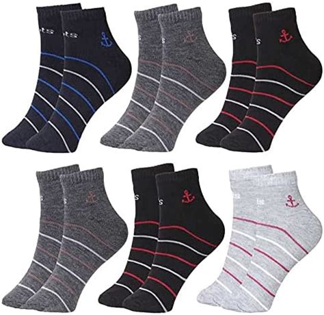 DP SOX Men's Ankle Length Formal/Casual Socks (Multicolour; Free Size ...