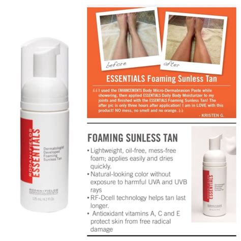 Foaming sunless tan by Rodan and Fields... Gives you the best tan ever ...