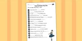 Using Personal Pronouns She or Her Worksheet (teacher made)