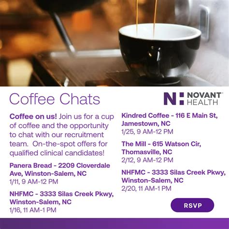 Interested in joining the Novant Health team? Catch up with me over ...