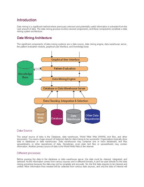 Data Mining Architecture - Introduction Data mining is a significant ...