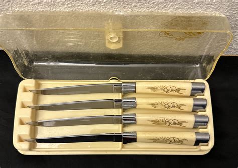 Vintage CARVEL HALL Set Of 4 Steak Knives With Original Case By ...