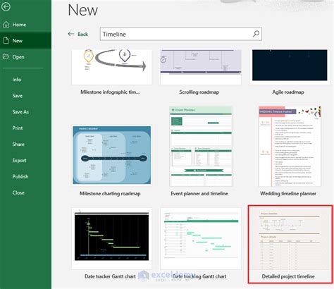 MS Timeline Excel 的图像结果