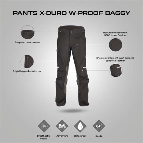 X.-Duro W-Proof Baggy Pant - Black