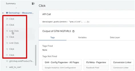 Image result for Button Click Tag Manager