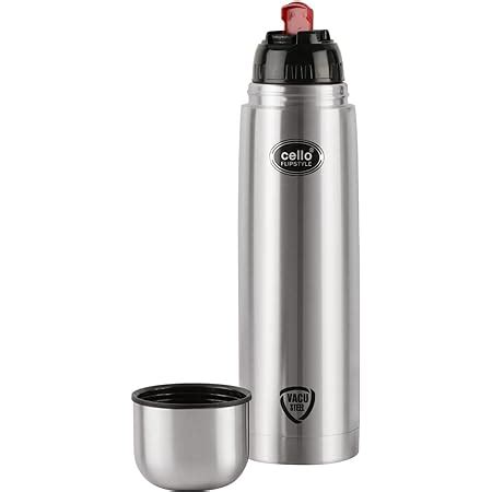Cello Swift Steel Flask, 1 Litre, Silver and Lifestyle Vacu Steel Flask ...
