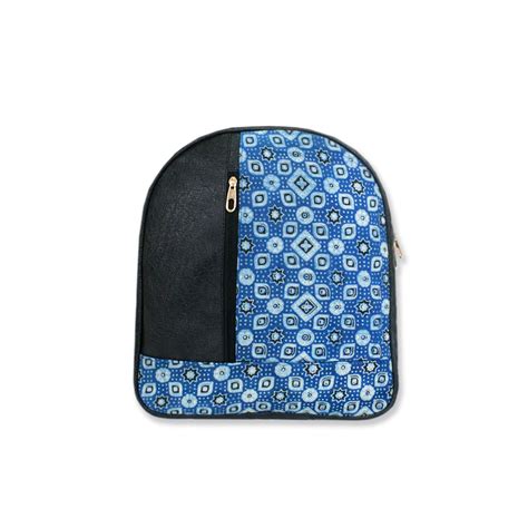 Navy Dessert Block-printed Backpack – Crafthues
