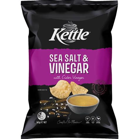 Kettle Sea Salt & Vinegar Chips Chips 165g | Woolworths