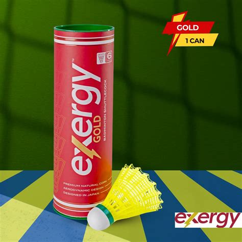 Exergy Gold Nylon Shuttlecock, Yellow - 1 Can – Prokicksports
