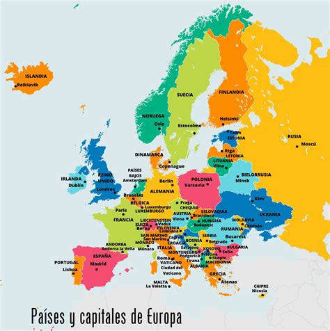 Países de Europa y sus capitales: listado completo - Significados