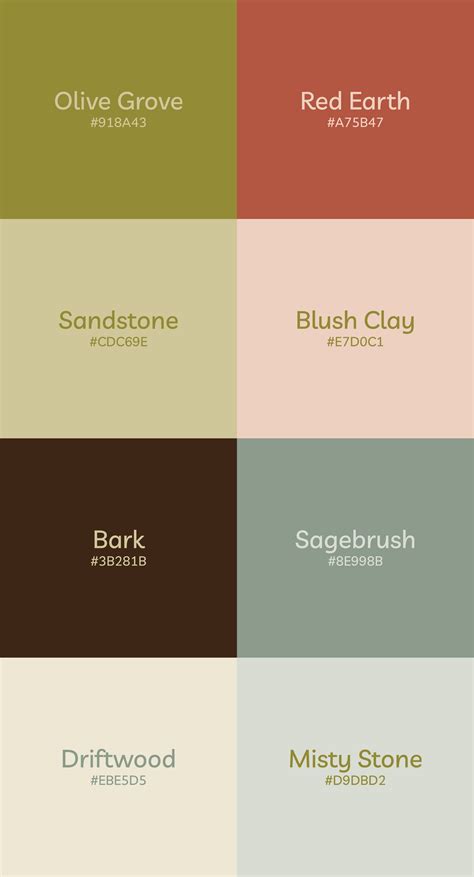 Modern Earthy Outdoorsy Colour Palette Inspiration | Nature color ...