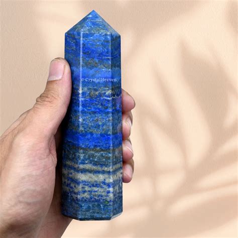 Lapis Lazuli Tower - Premium Crystal Towers Obelisk Points - Crystal Heaven