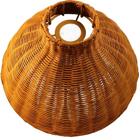 Rattan woven Pendant Lights Shade Rattan Hanging Lamp Shades for ...