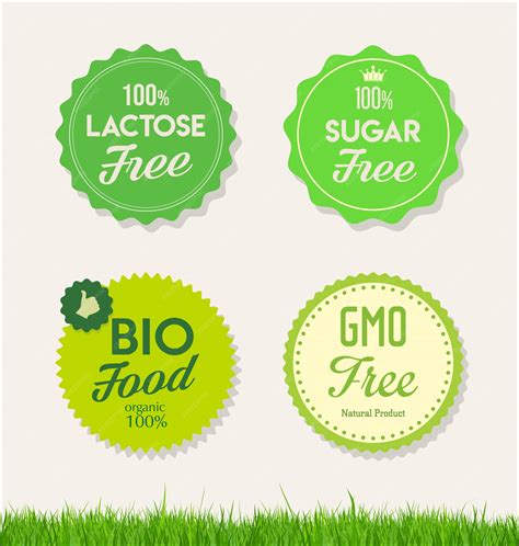 Premium Vector | Healthy natural food labels organic tags